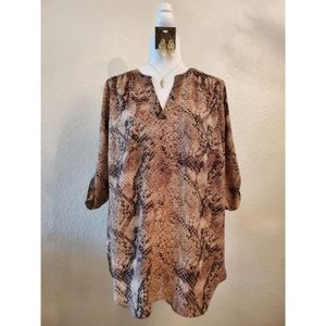 Snake Skin Print Blouse (Accessories Not Included)